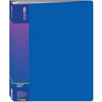 Economix A4 file folder with 60 files, blue (E30606-02)