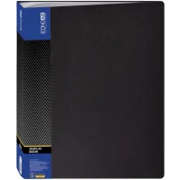 Economix A4 file folder with 60 files, black (E30606-01)