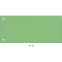 Economix page divider 240x105 mm, plastic, green, 100 pcs (E30811-04)