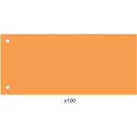 Economix page divider 240x105 mm, plastic, orange, 100 pcs (E30811-06)