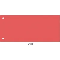 Economix page divider 240x105 mm, plastic, red, 100 pcs (E30811-03)