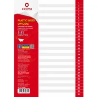 Optima page divider A4 plastic, 31 sections, digital (O35805)