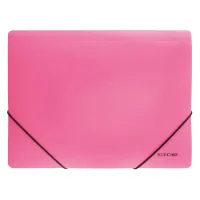 Folder on rubber bands Economix A4 texture "orange", pink (E31633-09)