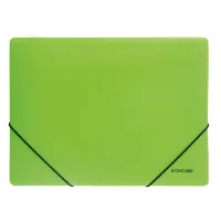 Folder on rubber bands Economix A4 texture "orange", light green (E31633-13)