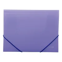 Folder on rubber bands Economix A4 texture "orange", purple (E31633-12)