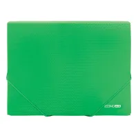 Folder with rubber bands Economix A4 texture "diamond", green (E31601-04)