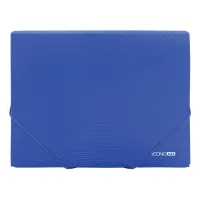 Folder with rubber bands Economix A4 texture "diamond", blue (E31601-02)