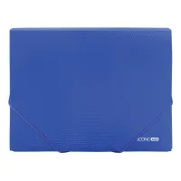 Folder with rubber bands Economix A4 texture "orange", blue (E31601-52)