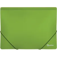 Folder with elastic bands Optima A4 two-color, light green (O30698-13)