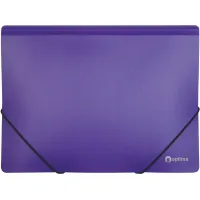 Folder with elastic bands Optima A4 two-color, purple (O30698-12)