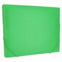 Folder with elastic bands Optima A4 30 mm, green (O35616-04)