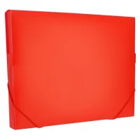 Folder with elastic bands Optima A4 30 mm, red (O35616-03)