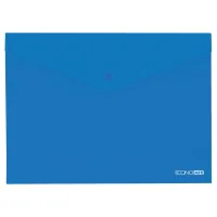 Folder - envelope Economix A5 180 μm transparent, texture "gloss", blue (E31316-02)