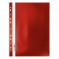 Economix A4 Light quick-stitch folder with perforation, red (E38504-03)