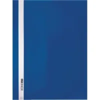 Folder Economix A4 without perforation, texture "orange", blue (E31509-02)