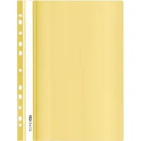 Economix A4 quick-stitch folder with perforation, texture "gloss", pastel yellow (E31510-85)