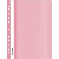 Economix A4 quick-stitch folder with perforation, texture "gloss", pastel pink (E31510-89)