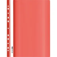 Economix A4 quick-stitch folder with perforation, texture "gloss", red (E31510-03)
