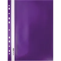 Economix A4 folder with perforation, texture "orange", purple (E31508-12)