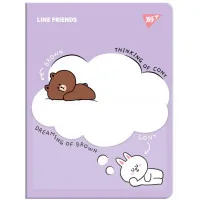 Yes A4 file folder with 20 Line Friends files with pocket (492102)