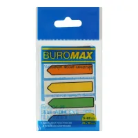 Sticker-bookmark Buromax Arrows Plastic bookmarks 45x12mm, 5*20 pcs, neon (BM.2304-98)