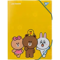Folder with rubber bands Yes A4 Line Friends (492098)