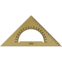 Лінійка Koh-i-Noor Трикутник 45/177 з транспортиром, димчастий (745640)