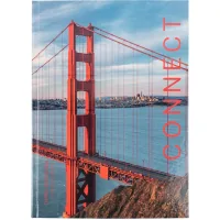 Office book Axent Connect A4 in hard cover 96 sheets cell (8422-565-A)