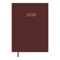 Тижневик Buromax датований 2026 MONOCHROME A5 бордовий (BM.2160-13)