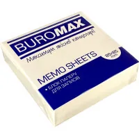 Папір для нотаток Buromax білий 85х85х25 мм, 300 аркушів не склеєний (BM.2278)
