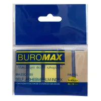 Bookmark sticker Buromax Plastic PASTEL 45x12mm, 5x25pcs (BM.2302-99)