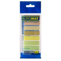 Bookmark sticker Buromax Plastic PASTEL 45x12mm, 8x25pcs (BM.2307-99)