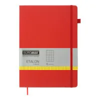 Notebook Buromax Etalon 210x295 mm 96 sheets in a cell artificial leather cover Red (BM.294160-05)