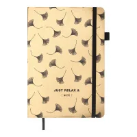 Notebook Buromax Relax A5 96 sheets, unlined golden (BM.295001-23)