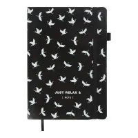 Notebook Buromax Relax 96 sheets A5 in a cell black (BM.295101-01)