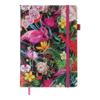 Notebook Buromax EXOTIC A5 96 sheets cell, pink (BM.295124-10)