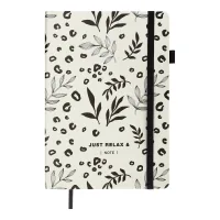 Notebook Buromax RELAX A5 96 sheets line, white (BM.295201-12)
