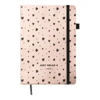 Notebook Buromax RELAX A5 96 sheets dot, rose gold (BM.295301-10)