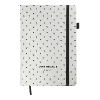 Notebook Buromax RELAX A5 96 sheets dot, silver (BM.295301-24)