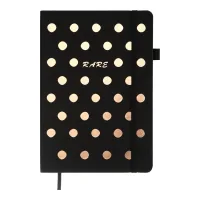 Notebook Buromax RELAX A5 96 sheets, pure (black paper) gold (BM.295422-23)