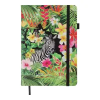 Notebook Buromax EXOTIC A5 96 sheets, clean (black paper) black (BM.295424-01)