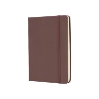 Notebook Optima A6 MAGIC, hard cover, eraser, white block line, brown (O20388-07)