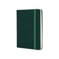 Notebook Optima A6 SQUARE, hard cover, eraser, cream block line, green (O20386-04)