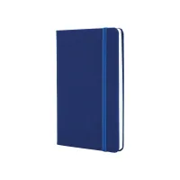 Notebook Optima A5 SQUARE, hard cover, rubber, white block cell, blue (O27100-02)