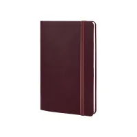 Notebook Optima A5 VIVELLA, soft cover, eraser, white block line, burgundy (O27104-18)