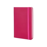Notebook Optima A5 VIVELLA, soft cover, eraser, white block line, pink (O27104-09)