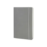 Notebook Optima A5 VIVELLA, soft cover, rubber, white block line, gray (O27104-10)
