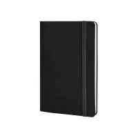 Notebook Optima A5 VIVELLA, soft cover, eraser, white block line, black (O27104-01)