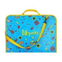 Folder - briefcase Maxi A3 plastic with Velcro "Vyshyvanka" (MX30003-06)