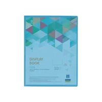 Optima A4 file folder with 10 files "FLEX", blue (O32121-11)